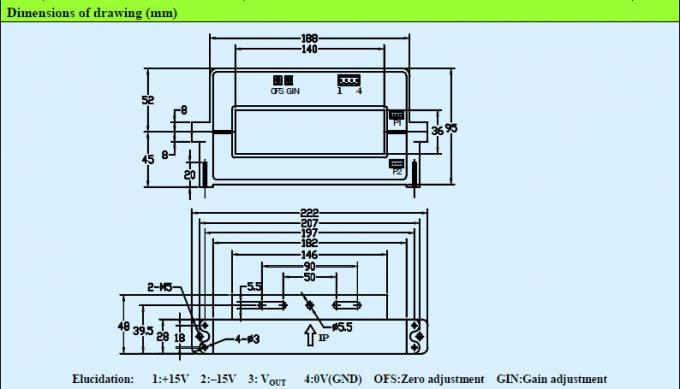 Het Effect van de open Lijnzaal Huidige Sensor voor UPS-Servobesturingssystemen CS3000KC