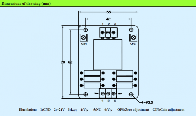 De hoge het Effect van de Nauwkeurigheidszaal Gemakkelijke Installatie a-VSM800DAT van de Voltagesensor